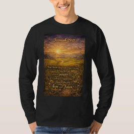 エレミヤ書29:11 クリスチャン メンズ ロングスリーブTシャツ Tシャツ