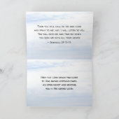 エレミヤ書29:11 私にはあなたのための計画がある カード (内部)