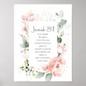 エレミヤ書29:11, 聖書の名言ポスター ポスター (正面)