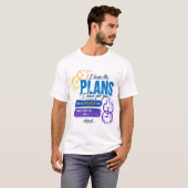 エレミヤ書 29:11 希望。目的。約束。 Tシャツ (正面フル)