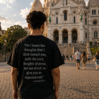 エレミヤ書 29:11 聖書の詩 Tシャツ