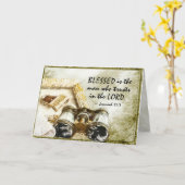 エレミヤ17賛美:7主を信頼する人 カード (黄色い花)