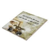 エレミヤ17賛美:7主を信頼する人 タイル (側面)