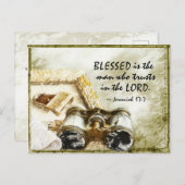 エレミヤ17賛美:7主を信頼する人 ポストカード (正面/裏面)