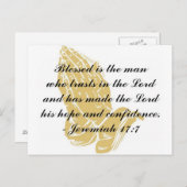 エレミヤ17:7はがき ポストカード (正面/裏面)
