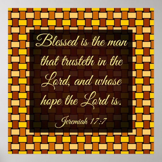 エレミヤ17-7ポスター ポスター (正面)