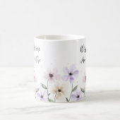 エレミヤ17:7主への信頼聖なる書物、 経典フローラ コーヒーマグカップ (中央)