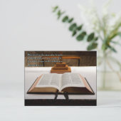 エレミヤ17:7聖書 ポストカード (スタンド正面)