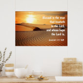 エレミヤ17:7賛美 -信頼する人である ポスター (キッチン)