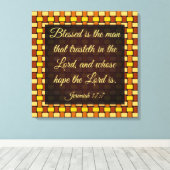 エレミヤ17-7 キャンバスプリント (インサイチュ (ウッドフロア))