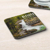 エレミヤ17:7-8キリスト教の聖書の聖なる書物、 経典自然 コースター (左側)