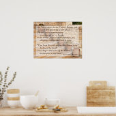 エレミヤ18:3-4,6私の陶芸家の手の粘土 ポスター (キッチン)