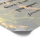 エレミヤ1:5感動的, Bible Verse ポスター (角)