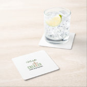 エレミヤ1:5目的を持って作成されたパーソナライズされた スクエアペーパーコースター (インサイチュ)