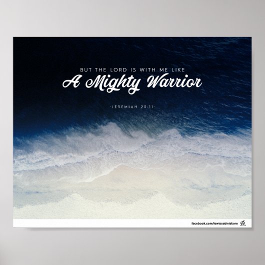 エレミヤ20:11 – 強力な戦士 ポスター (正面)