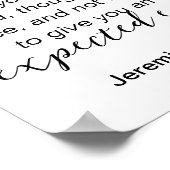 エレミヤ29平和クリスチャン引用文の考え ポスター (角)