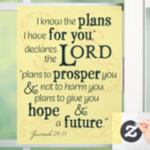 エレミヤ29:11わたしはあなたのために持っている計画を知っている… ウィンドウサイン (ホーム)