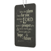 エレミヤ29:11わたしはあなたのために持っている計画を知っている… カーエアーフレッシュナー (左)