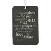 エレミヤ29:11わたしはあなたのために持っている計画を知っている… カーエアーフレッシュナー (裏面)