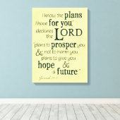エレミヤ29:11わたしはあなたのために持っている計画を知っている… キャンバスプリント (インサイチュ (ウッドフロア))