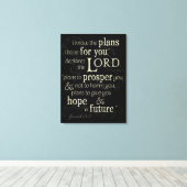 エレミヤ29:11わたしはあなたのために持っている計画を知っている… キャンバスプリント (インサイチュ (ウッドフロア))