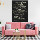 エレミヤ29:11わたしはあなたのために持っている計画を知っている… キャンバスプリント (インサイチュ (リビング))