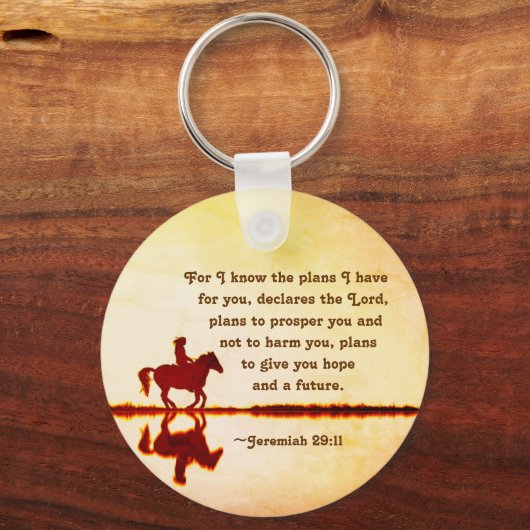 エレミヤ29:11わたしはあなたのために持っている計画を知っている キーホルダー (裏面)