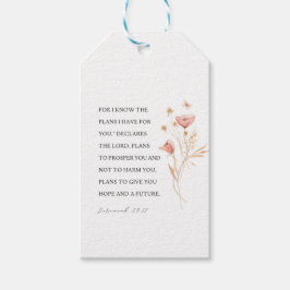 エレミヤ29:11わたしはあなたのために持っている計画を知っている ギフトタグ