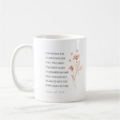 エレミヤ29:11わたしはあなたのために持っている計画を知っている コーヒーマグカップ (左)