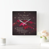 エレミヤ29:11わたしはあなたのために持っている計画を知っている スクエア壁時計 (ホーム)