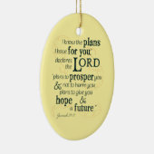 エレミヤ29:11わたしはあなたのために持っている計画を知っている… セラミックオーナメント (右)