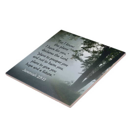 エレミヤ29:11わたしはあなたのために持っている計画を知っている タイル (側面)