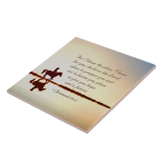 エレミヤ29:11わたしはあなたのために持っている計画を知っている タイル (側面)