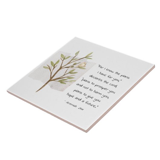 エレミヤ29:11わたしはあなたのために持っている計画を知っている タイル (側面)