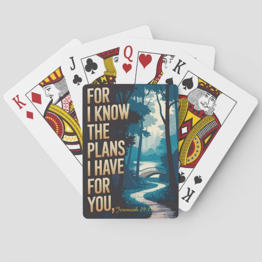 エレミヤ29:11わたしはあなたのために持っている計画を知っている トランプ (裏面)