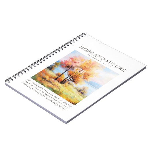 エレミヤ29:11わたしはあなたのために持っている計画を知っている ノートブック (左側)