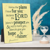 エレミヤ29:11わたしはあなたのために持っている計画を知っている… フォトプラーク (側面)
