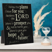 エレミヤ29:11わたしはあなたのために持っている計画を知っている… フォトプラーク (側面)