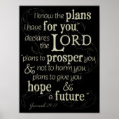 エレミヤ29:11わたしはあなたのために持っている計画を知っている… ポスター (正面)