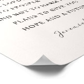 エレミヤ29:11わたしはあなたのために持っている計画を知っている ポスター (角)