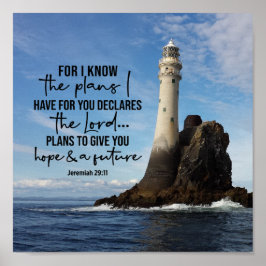エレミヤ29:11わたしはあなたのために持っている計画を知っている ポスター