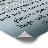 エレミヤ29:11わたしはあなたのために持っている計画を知っている ポスター (角)