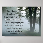 エレミヤ29:11わたしはあなたのために持っている計画を知っている ポスター (正面)