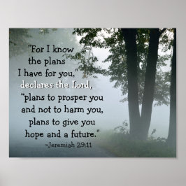 エレミヤ29:11わたしはあなたのために持っている計画を知っている ポスター
