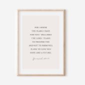 エレミヤ29:11わたしはあなたのために持っている計画を知っている ポスター