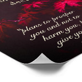 エレミヤ29:11わたしはあなたのために持っている計画を知っている ポスター (角)