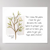 エレミヤ29:11わたしはあなたのために持っている計画を知っている ポスター (正面)