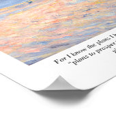 エレミヤ29:11わたしはあなたのために持っている計画を知っている ポスター (角)