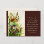 エレミヤ29:11わたしはあなたのために持っている計画を知っている ポストカード (正面/裏面)