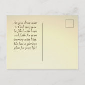 エレミヤ29:11わたしはあなたのために持っている計画を知っている ポストカード (裏面)